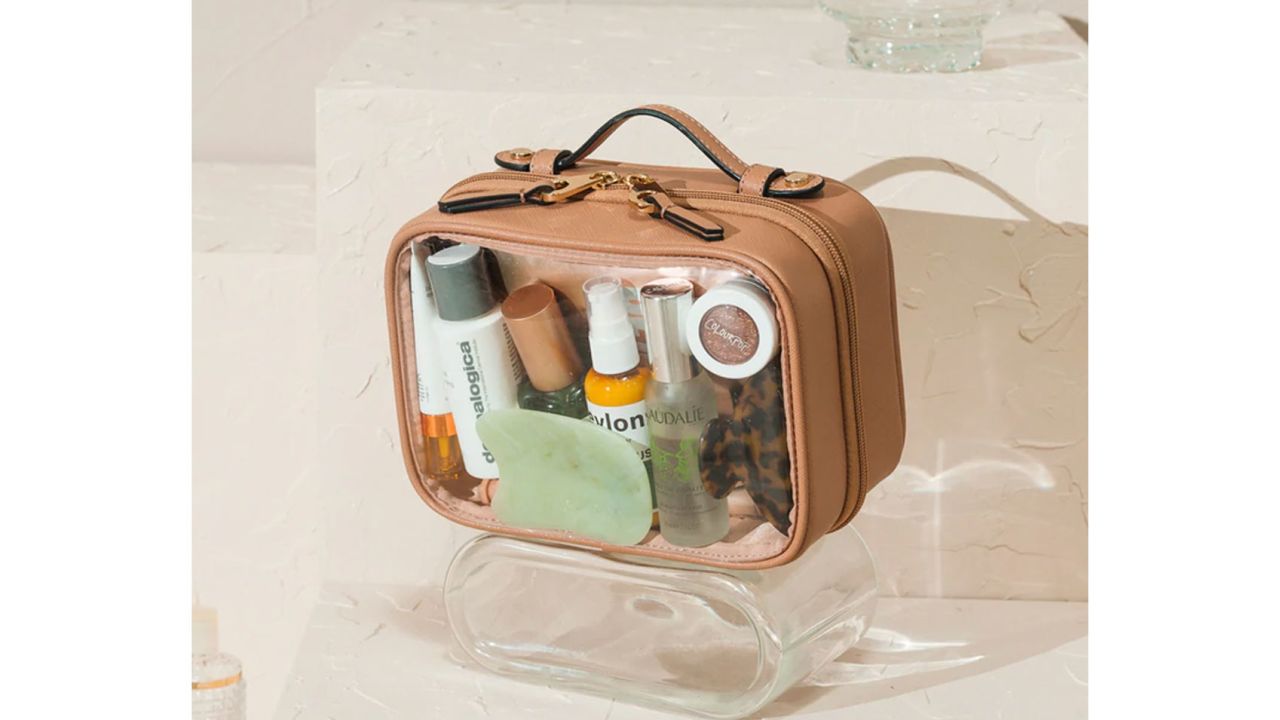 200 ct Clear Vinyl Travel Size Cosmetic Bag - By Case
