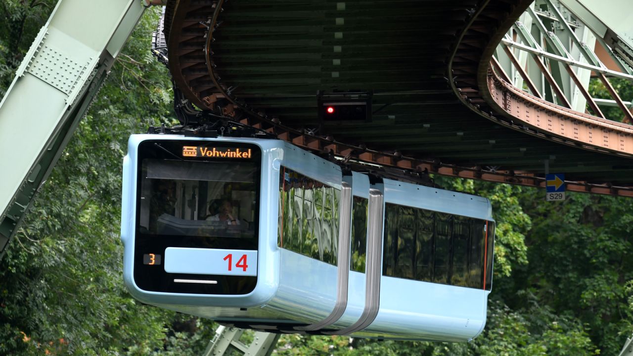 <strong>Another level:</strong> The German city of Wuppertal is home to one of the world's most unusual metro lines -- the Schwebebahn suspension railway. 