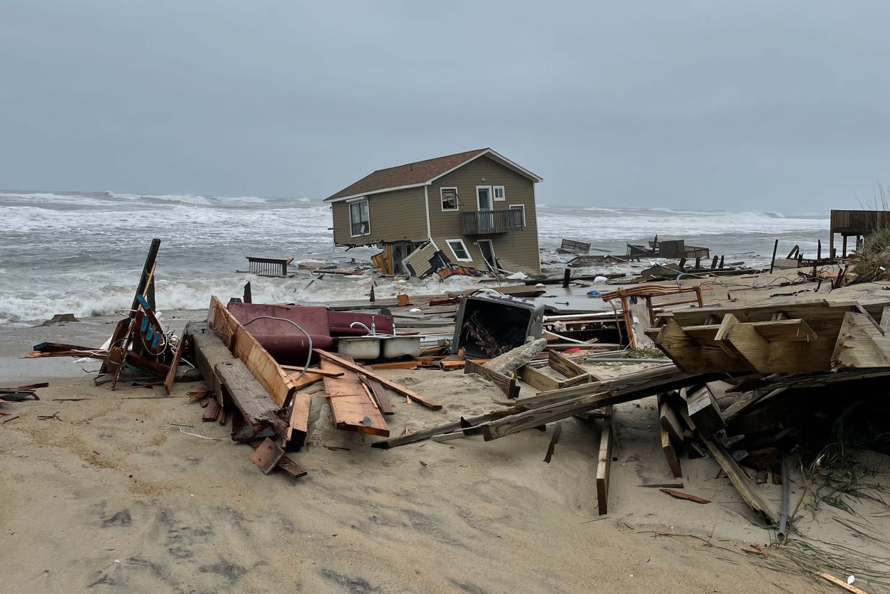 Two beachside homes in North Carolina's Outer Banks <a href="https://www.cnn.com/2022/05/11/us/north-carolina-outer-banks-home-collapse/index.html" target="_blank">collapsed from high water levels and beach erosion</a> on Tuesday, May 10. The collapses in Rodanthe are part of what officials worry could be a growing issue amid severe weather and longer-term concerns such as rising sea levels and beach erosion on the border island of Cape Hatteras.