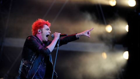 Gerard Wy of My Chemical Romance performing in 2011. The group has reunited for new music and an upcoming tour.