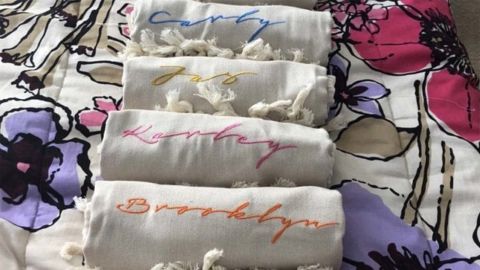 Peshtemal Towel Turkish Personalized Beach Towel