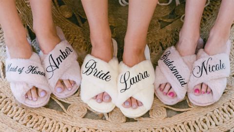 Women's Hundred Hearts Personalized Slippers