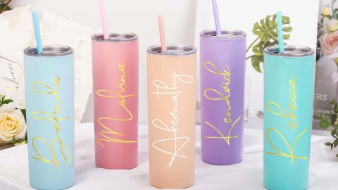 Bnny Crafts Personalized Skinny Tumbler