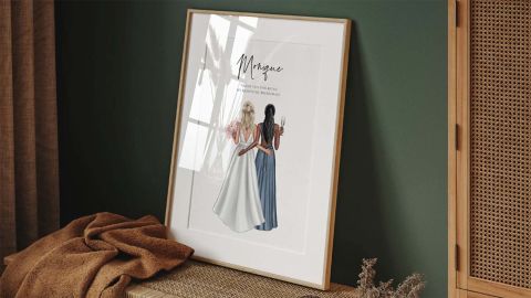 Ainne Studio Personalized Wedding Print