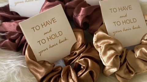 Divine Party Gifts Silky Satin Scrunchies