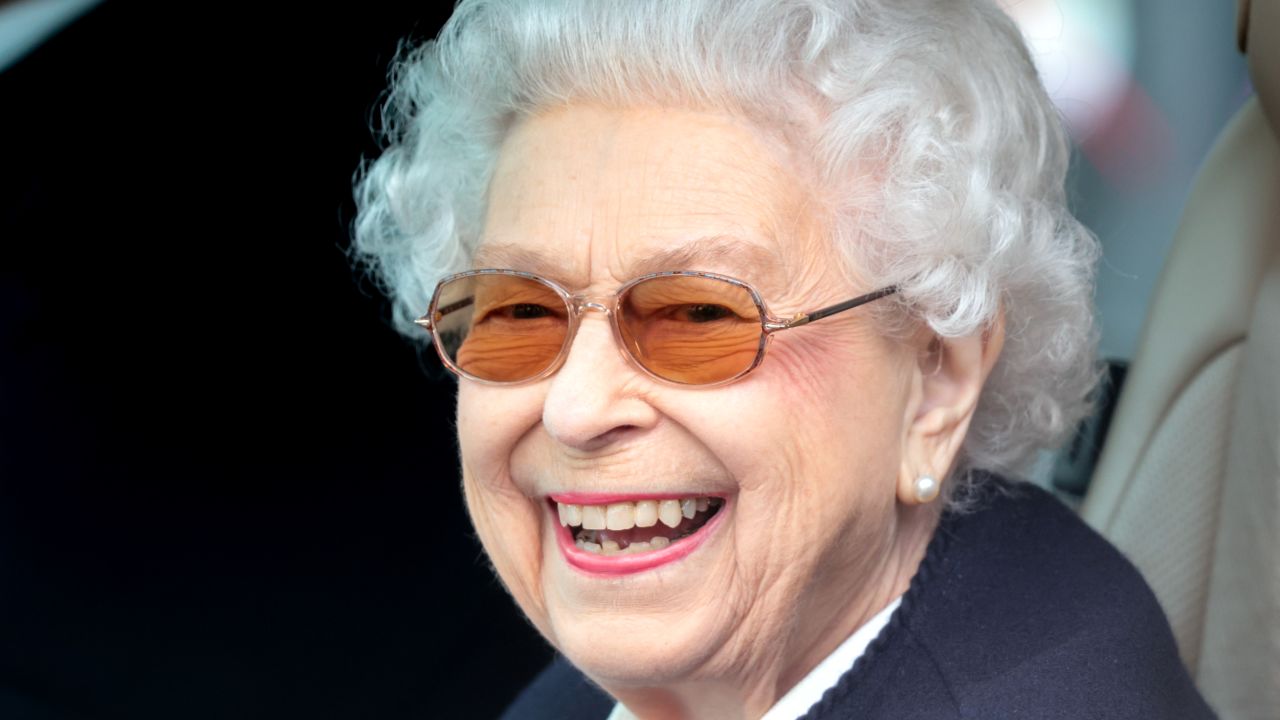 The Queen arrives at the Royal Windsor Horse Show on Friday.