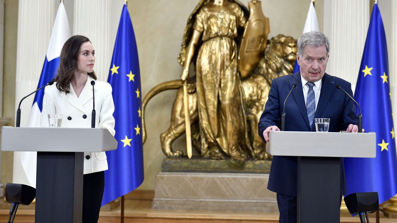 Finland's Prime Minister Sanna Marin and its President Sauli Niinistö announced their decision to join NATO on Sunday.