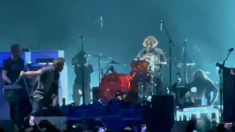 18-year-old sit in for Pearl Jam drummer