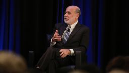 Ben Bernanke, former chairman of the U.S. Federal Reserve, speaks during the American Economic Association and Allied Social Science Association Annual Meeting in Atlanta, Georgia, U.S., on Friday, Jan. 4, 2019.