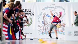 Red Bull Paper Wings is the official paper plane world championship and the 2022 edition saw a record number of pilots competing in the categories of Distance, Airtime and Aerobatics. The national finalists participating at the sixth-ever World Final at Hangar-7 in Salzburg were the elite of more than 61,000 hopefuls from over 60 countries who'd taken part in more than 500 Qualiflyer events and, in the case of Aerobatics, submitted videos online. // Lazar Krstic of Serbia performs in the Longest Distance discipline during the Red Bull Paper Wings World Finals 2022 in Salzburg, Austria on May 14, 2022. // Philipp Carl Riedl / Red Bull Content Pool via AP Images // For more content, pictures and videos like this please go to http://www.redbullcontentpool.com
