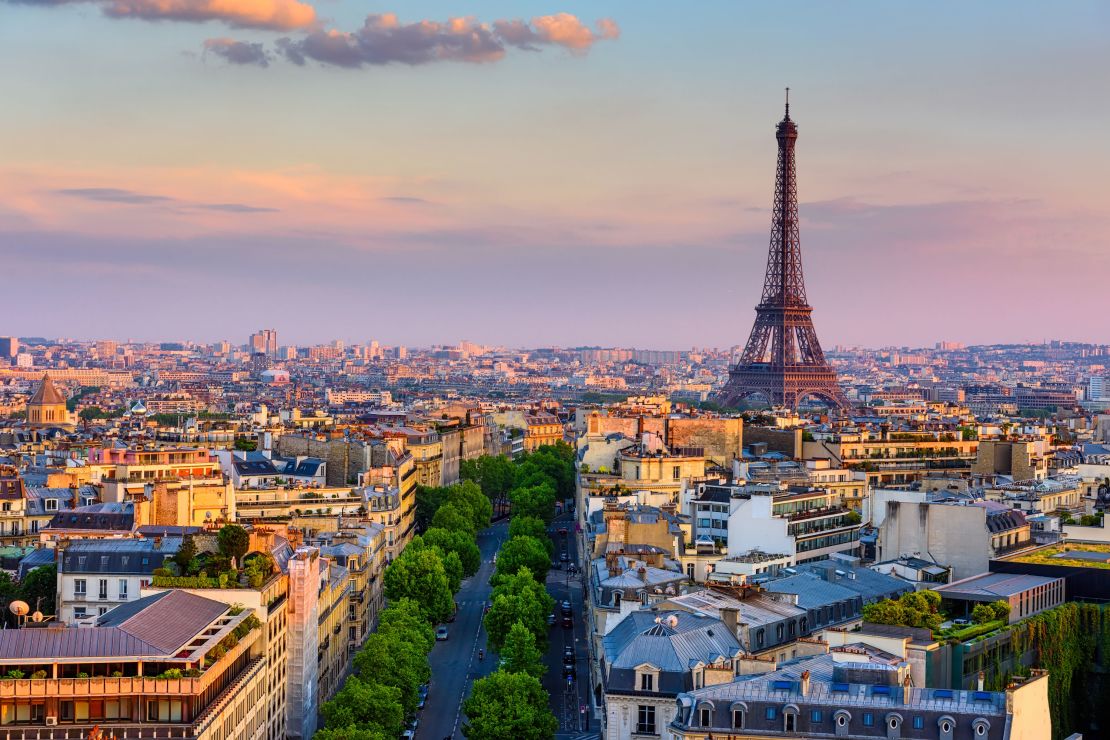 The skyline of Paris always inspires, but France remains in the CDC's "high" risk category.