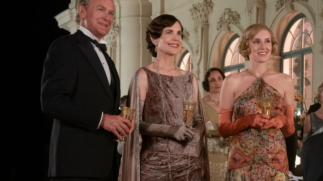 Hugh Bonneville, Elizabeth McGovern and Laura Carmichael in 'Downton Abbey: A New Era.'