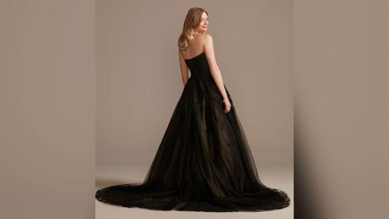 David's bridal black wedding 2024 dress