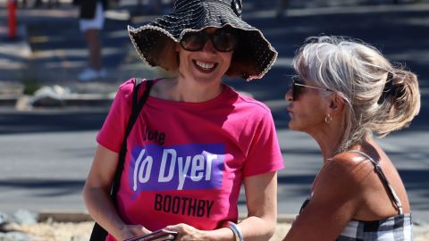 Jo Dyer is vying for the federal seat of Boothby, south of Adelaide, in South Australia.