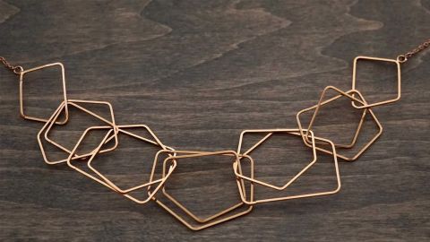 Cozy Jewelry Lab Geometric Statement Necklace