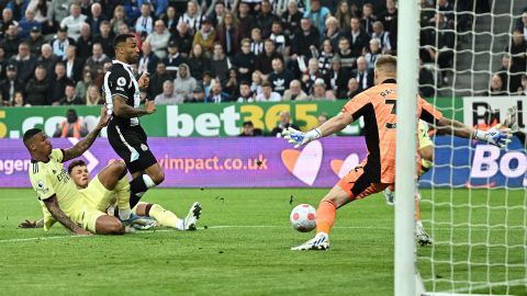White's own goal gave Newcastle the lead against Arsenal. 