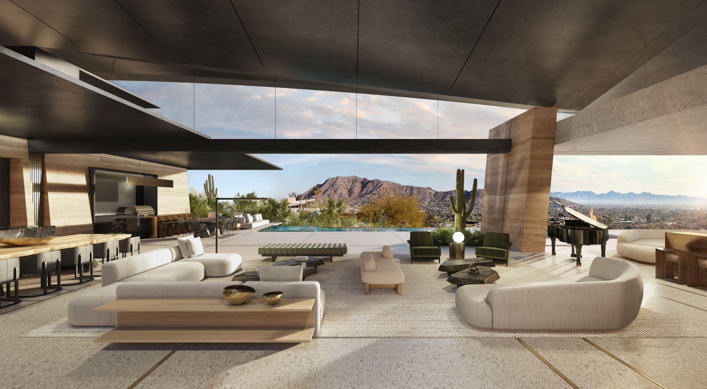 <strong>"Starlight" --</strong> The modernist design will feature rammed earth walls, said Bullivant. This is SAOTA working in "quite a different context with the desert," he added. 