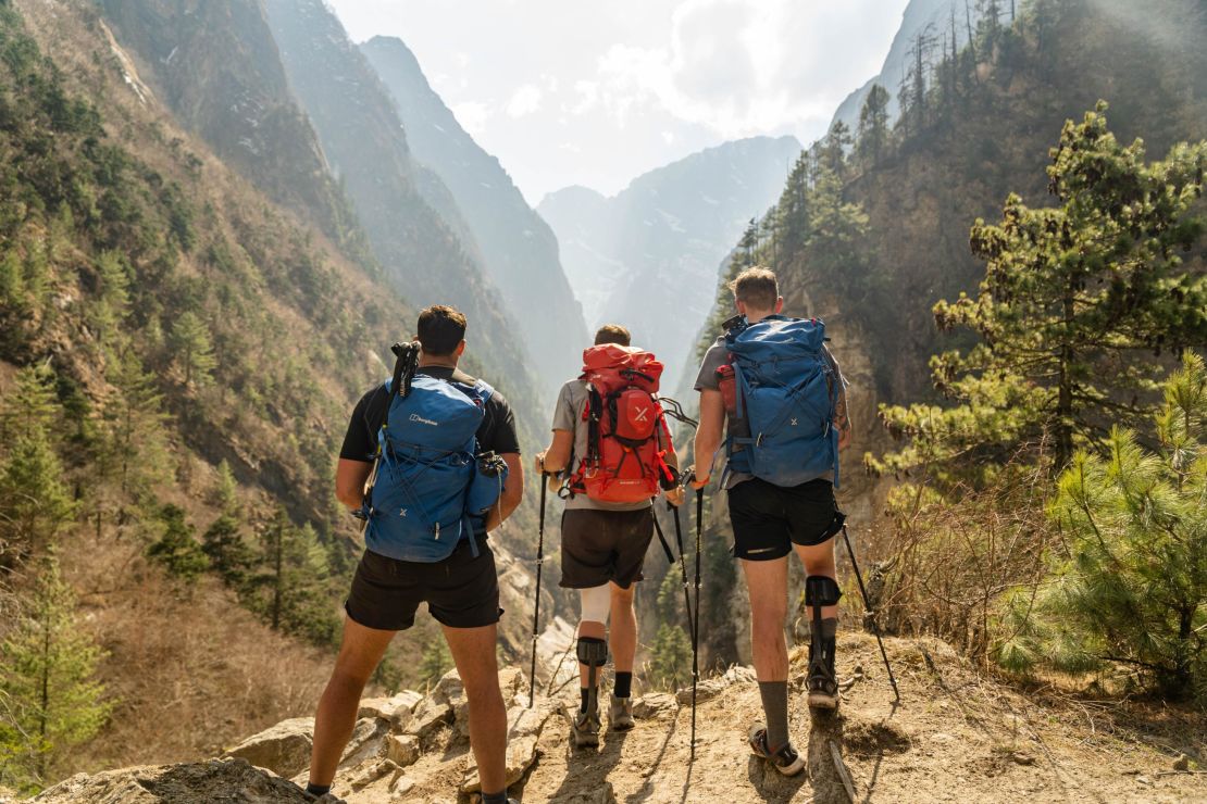 Jackson used specially adapted kit from Berghaus.