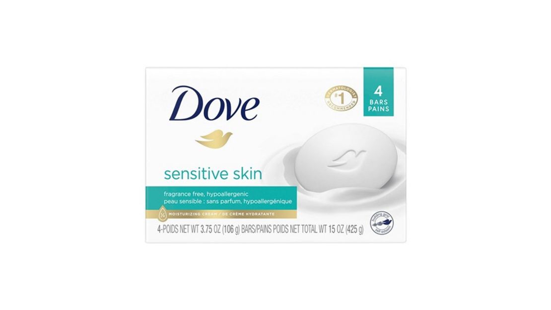 Dove Sensitive Skin Unscented Beauty Bar Soap