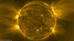 This image was taken by the Extreme Ultraviolet Imager on 27 March 2022 and shows the Sun at a wavelength of 17 nanometers. 