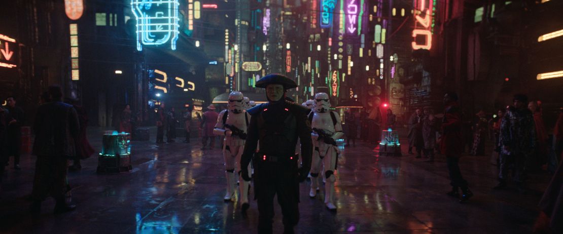 The shady character in the center, flanked by Stormtroopers, was first introduced in "Star Wars Rebels."