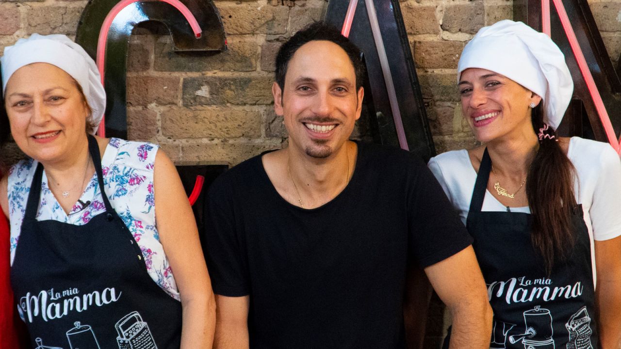 Corsaro with his mother Anna Famà, left, the original 'mamma,' and Mamma Sara.