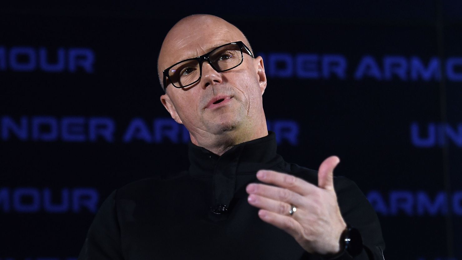 Patrik Frisk, Chief Executive Officer Of Under Armour, speaks at the 2020 Under Armour Human Performance Summit on January 14, 2020 in Baltimore, Maryland.