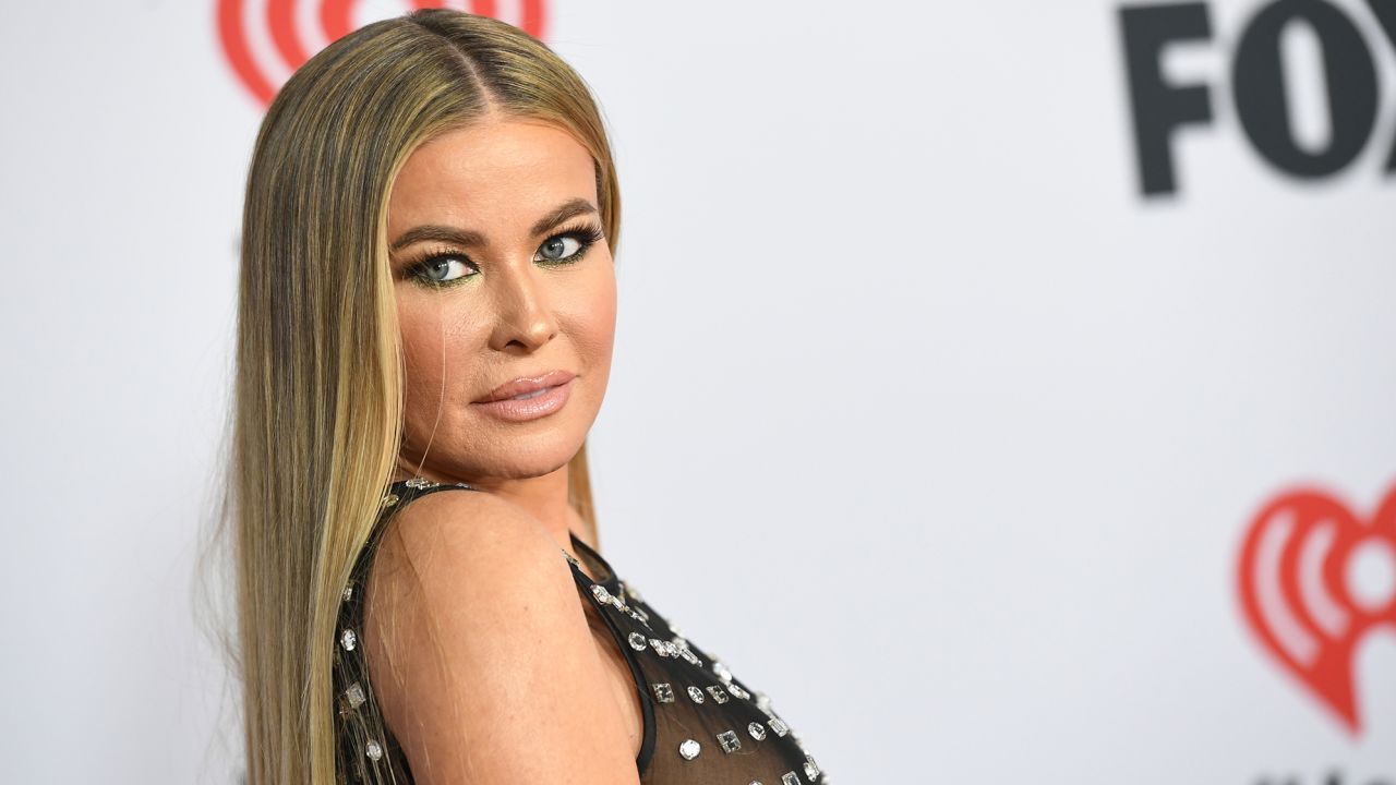 Carmen Electra attends the 2022 iHeartRadio Music Awards at the Shrine Auditorium in Los Angeles on March 22, 2022. 