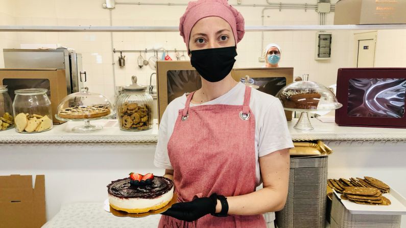 <strong>Refreshing and pleasant: </strong>Simona Orlandi, who runs an Italian cake and cookie business near Rome, says American cheesecake's popularity in Italy is not a fad. "Refrigerated cheesecake is like a sort of semifreddo, very refreshing and pleasant in summer," she says. 