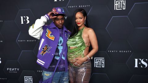 A$AP Rocky and Rihanna, here in February, have welcome their first child.