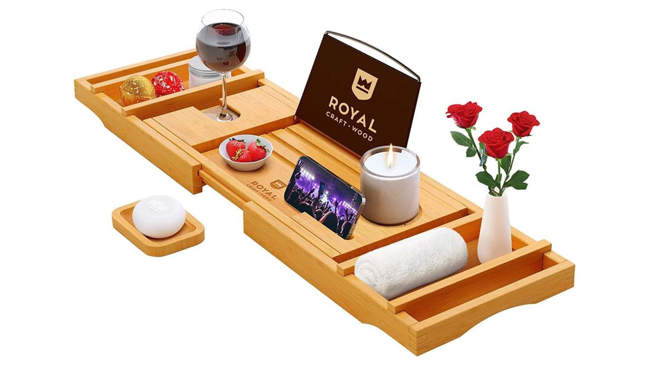 Amazon Royal Craft Wood Bathtub Caddy Tray