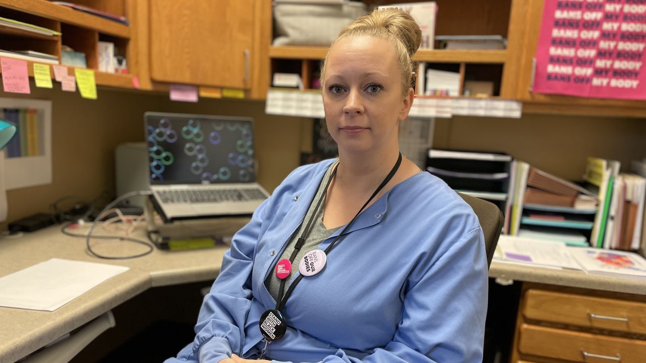Misty, the Sioux Falls center manager, says some patients travel hours each way to access abortion care.