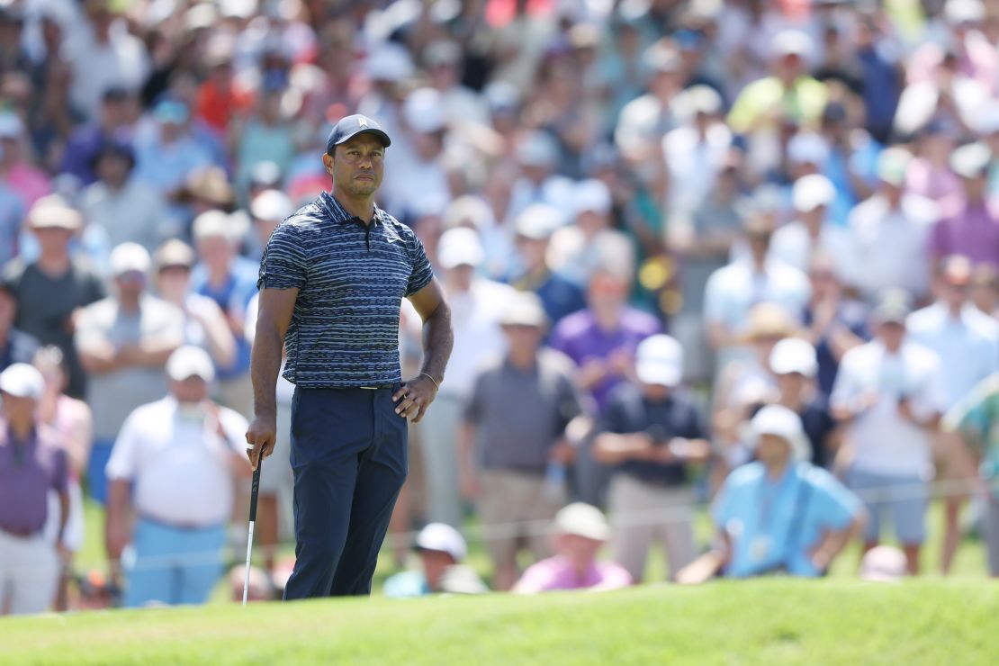 The PGA Championship marks Woods' second major tournament since his injury after he made a surprise appearance at The Masters last month.