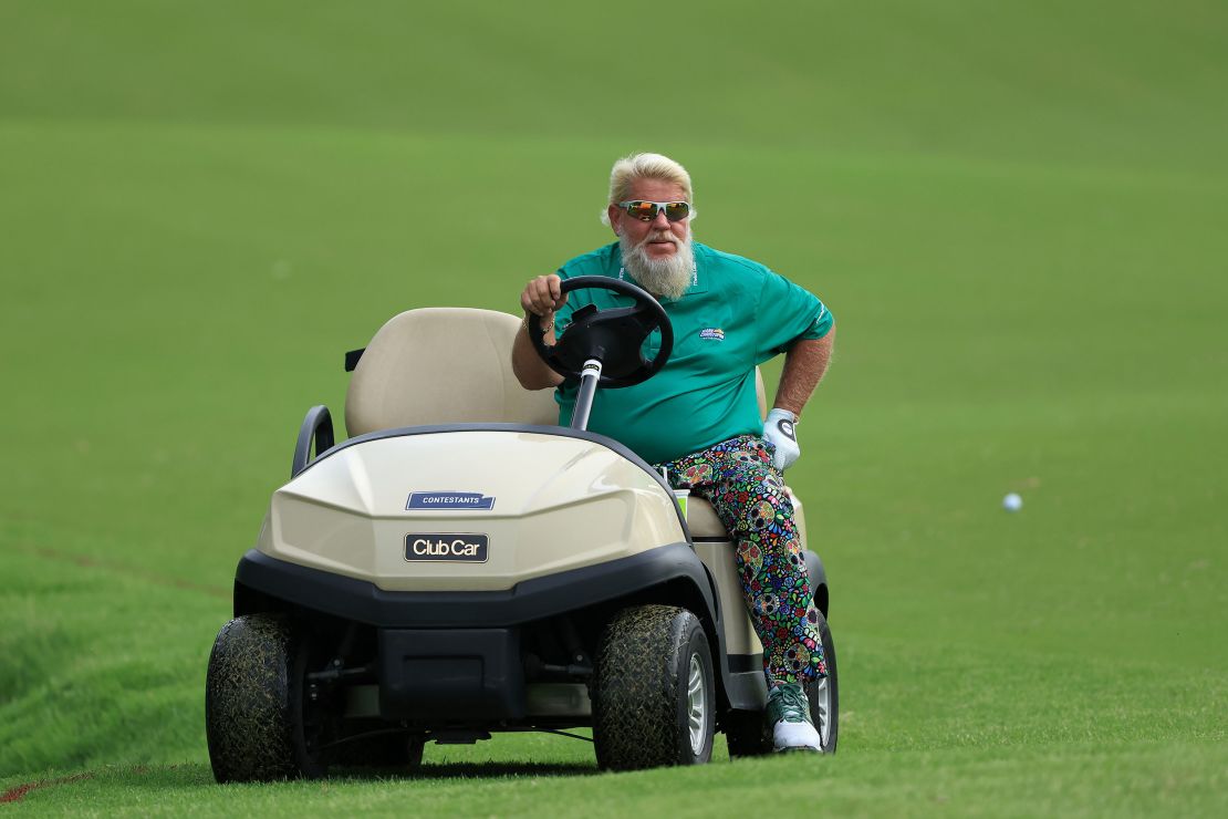 Daly during the first round of the 2022 PGA Championship at Southern Hills Country Club in Tulsa.