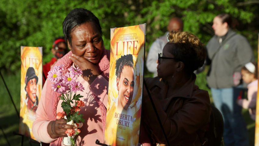 BUFFALO, NEW YORK - MAY 17: People participate in a vigil to honor the 10 people killed in Saturday's shooting at Tops market on May 17, 2022 in Buffalo, New York. A gunman opened fire at the store killing ten people and wounding another three. The attack was believed to be motivated by racial hatred.  (Photo by Scott Olson/Getty Images)