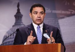 U.S. Rep. Henry Cuellar (D-TX) speaks on southern border security and illegal immigration, during a news conference at the U.S. Capitol on July 30, 2021 in Washington, DC. 