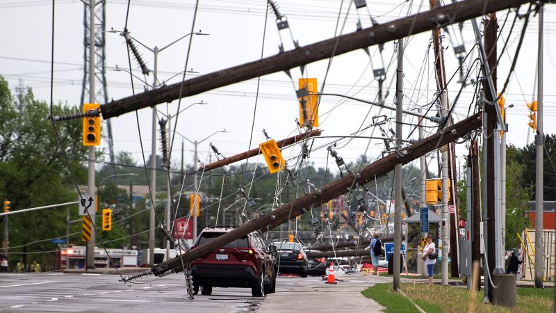 5 dead after severe thunderstorms in Ontario and Quebec; hundreds of thousands without power | CNN