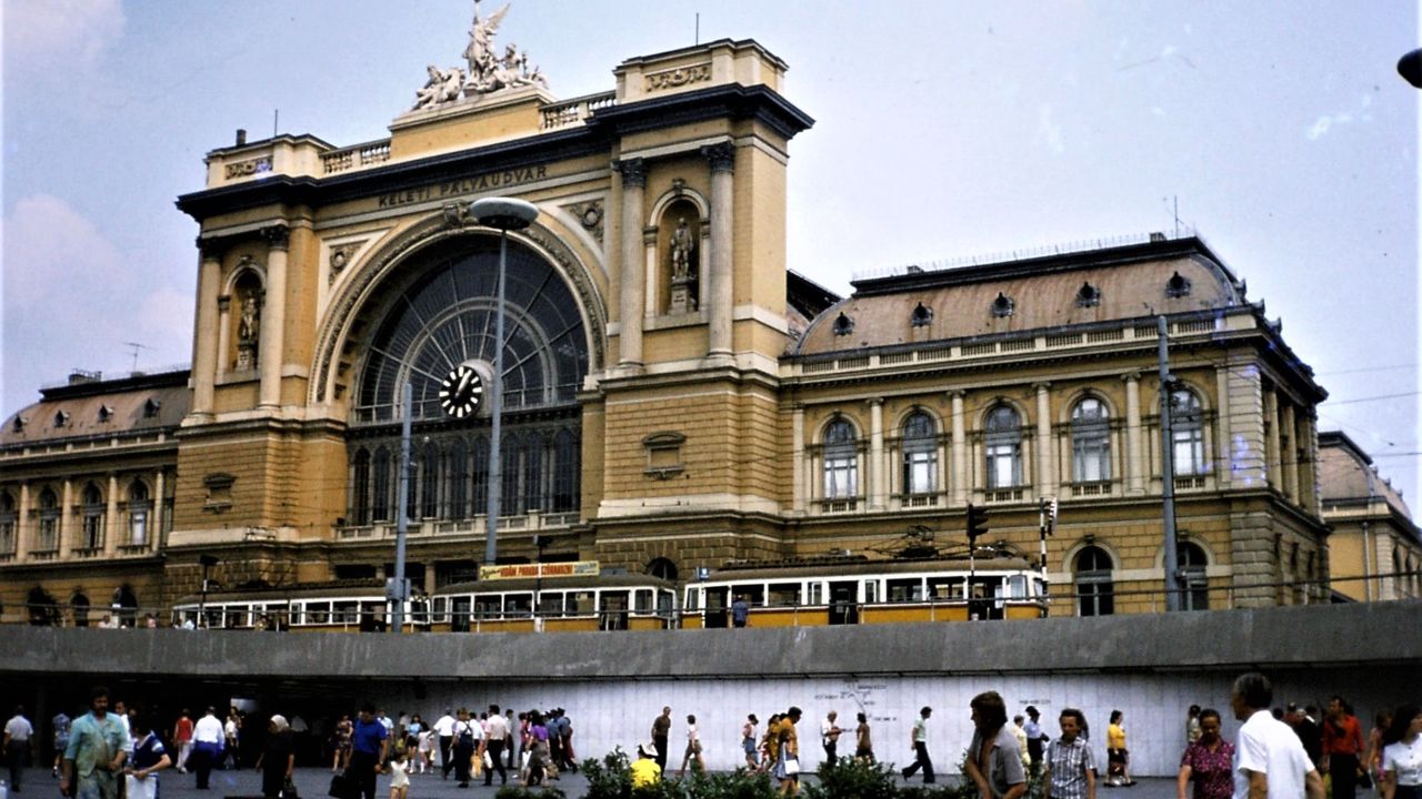 <strong>Station snap:</strong> Thomas liked taking photos of the trains and railway stations -- like Budapest-Keleti station in Budapest, Hungary.