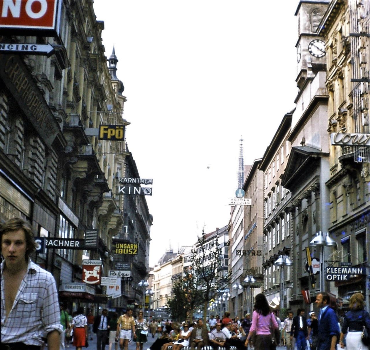 <strong>Capturing the moment: </strong>On his travels, Thomas tried to avoid getting people in his photos, but now the pictures with people in -- like this one of Kärntner Straße, Vienna -- are some of his favorites.