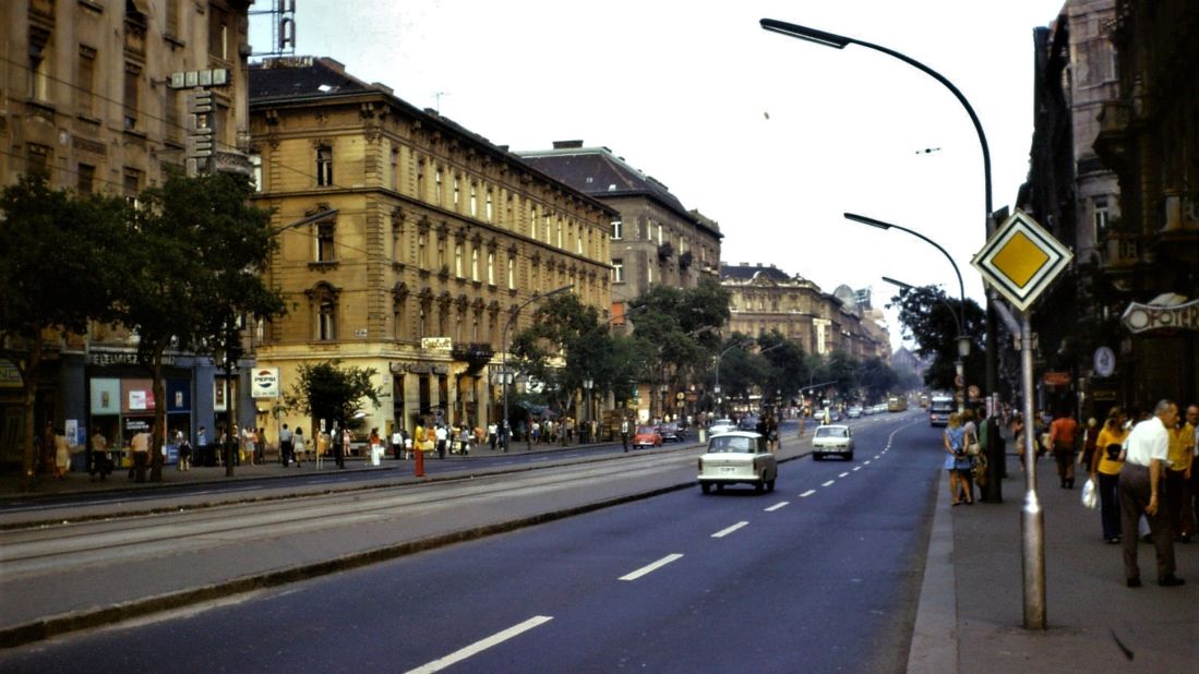 <strong>Making the most of the month:</strong> Here's another shot of Budapest in 1974. "We got our full month's worth, and I've kept all the itineraries with the detail of the individual trains and the distances involved," says Thomas of his Interrail trips.