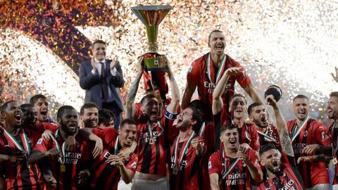 AC Milan won its first Serie A title in 11 years.