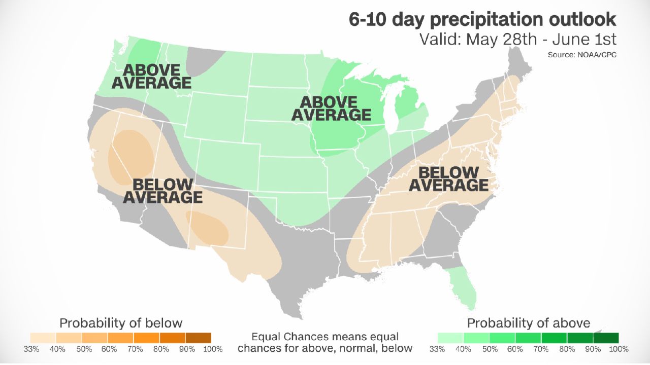 weather cpc outlook memorial day weekend precip