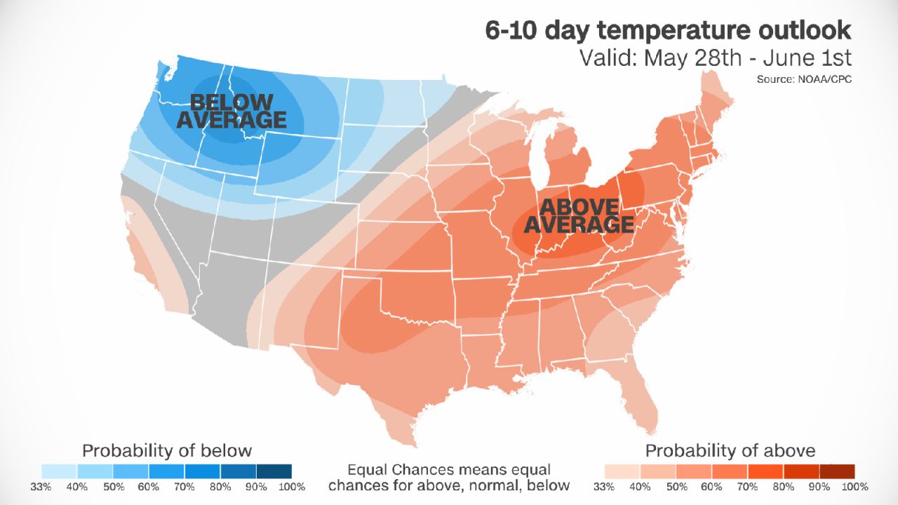 weather cpc outlook memorial day weekend temp