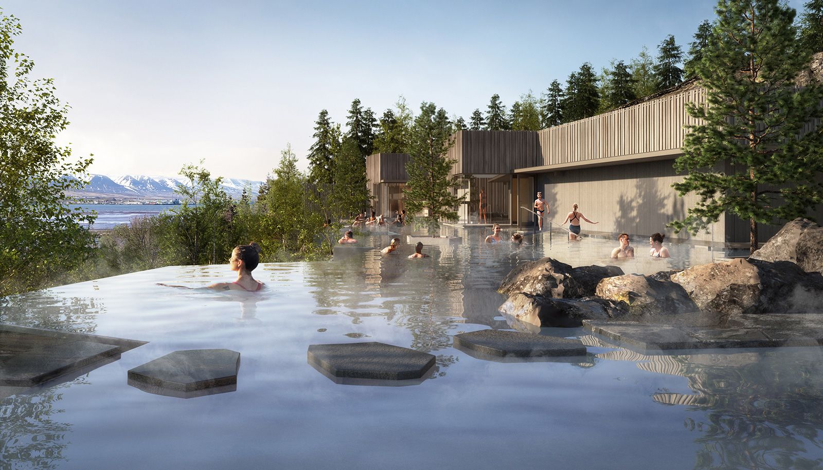 <strong>Forest Lagoon: </strong>This sleek and sustainable spa, surrounded by forest, is filled with natural geothermal water from nearby mountains.