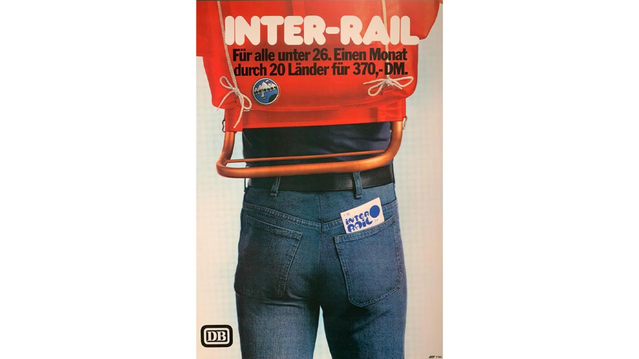Interrail has developed over the years since this 1980s advertising poster.