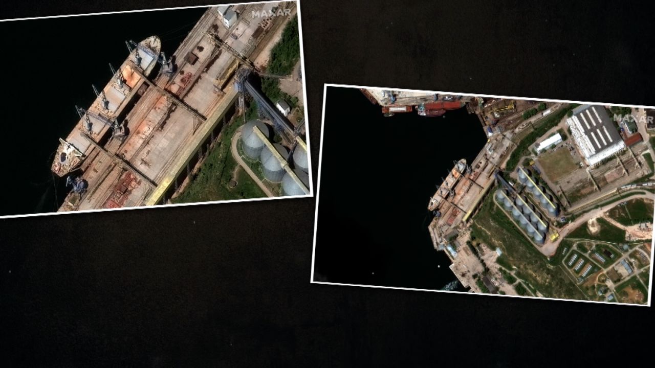 satellite image russia stealing ukraine grain