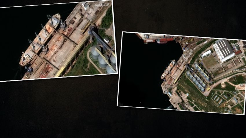 satellite image russia stealing ukraine grain