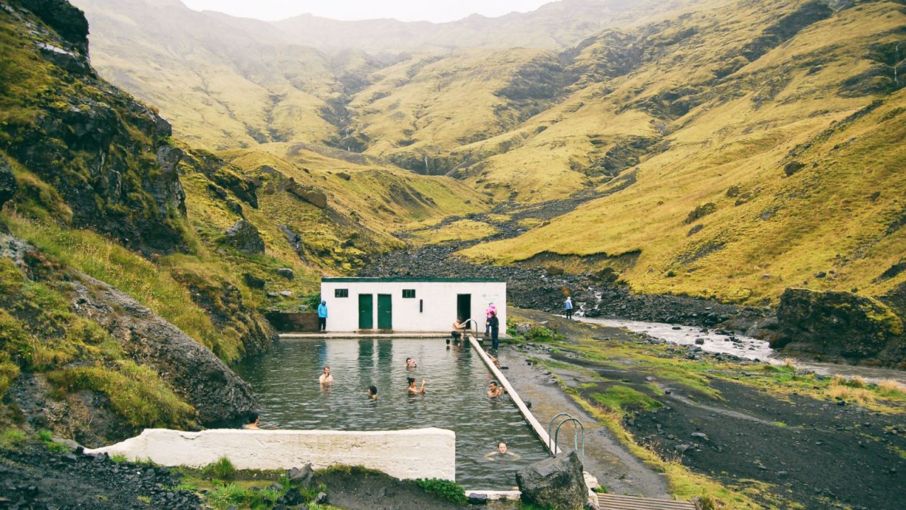Seljavallalaug is a secluded and remote valley pool.