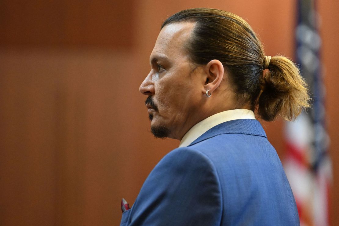 Johnny Depp in court on May 24.