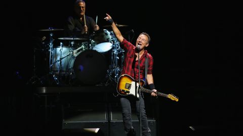 Bruce Springsteen performs live with The E Street Band in 2017 in Sydney, Australia.  